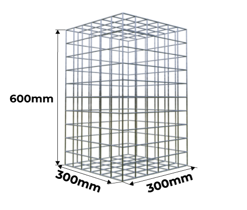 Measures Gabion Modele Cube